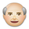 Old Man - Medium Light emoji on LG
